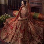 Ayesha’s Refined Rust Red Bridal Dress 1