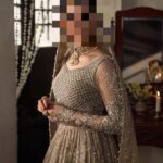 Ayesha’s Regal Beige Gold Party Dress 4