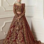 Ayesha’s Regal Deep Wedding Red Bridal Dress 2