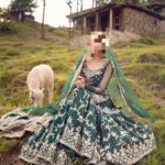 Ayesha’s Regal Emerald Green Bridal Dress 3