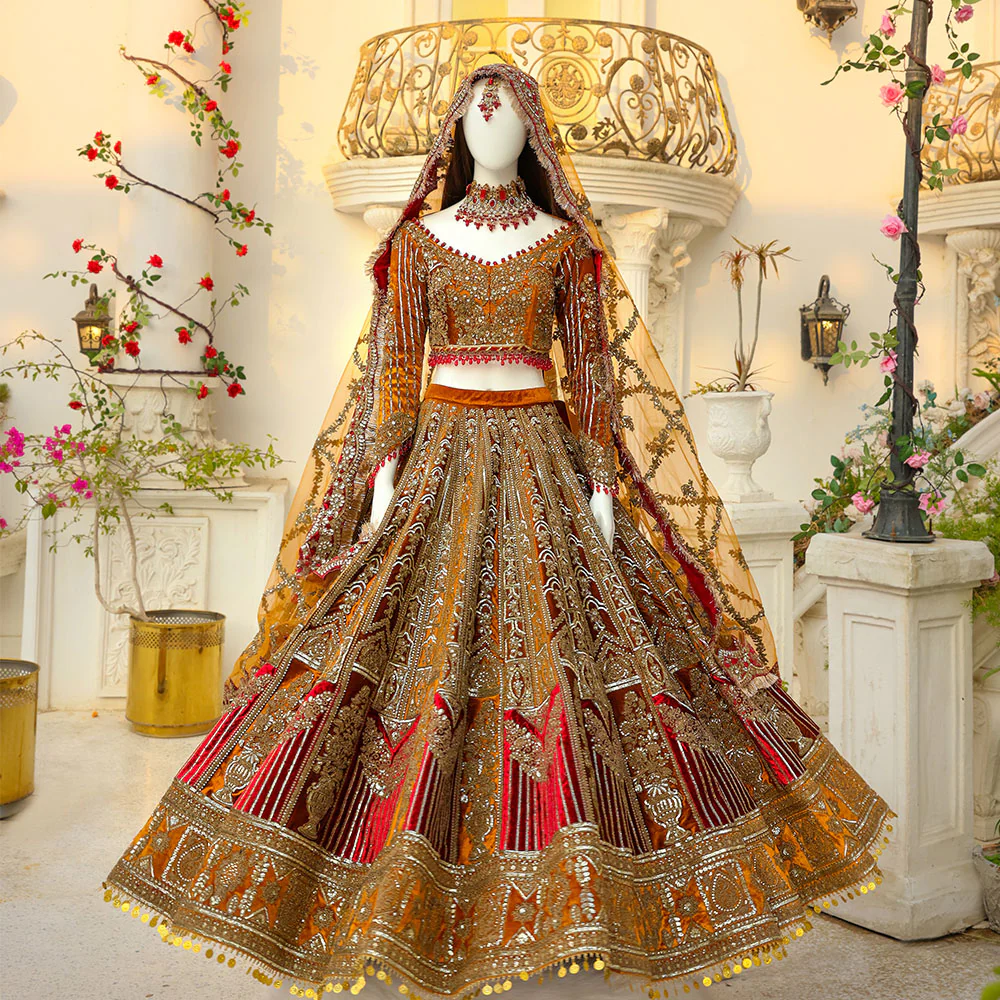 Ayesha’s Royal Mustard Gold Wedding Dress Ayesha’s Royal Mustard Gold Wedding Dress