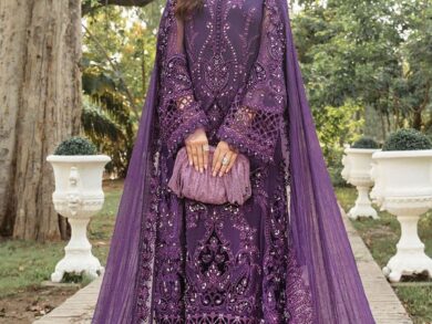 Ayesha’s Royal Purple Party Dress