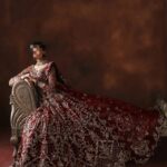 Ayesha’s Royal Wine Bridal Dress