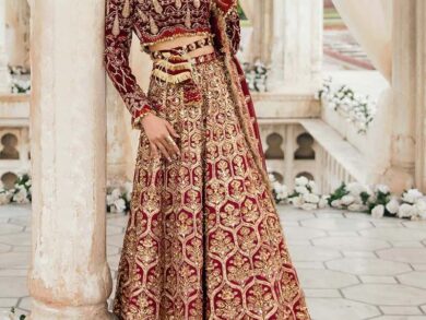 Ayesha’s Ruby Maroon Bridal Dress 2