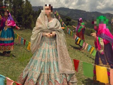 Ayesha’s Serene Seafoam Teal Bridal Dress 2