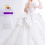 Ayesha’s Silver Blue & Crystal White Bridal Dress 1