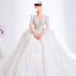 Ayesha’s Silver Blue & Crystal White Bridal Dress 4