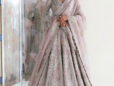 Ayesha’s Silver Grey Party Dress