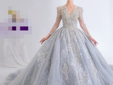 Ayesha’s Silver Ivory Bridal Dress 4