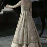 Ayesha’s Soft Beige Gold Bridal Dress 1