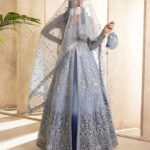 Ayesha’s Soft Steel Blue Wedding Dress 1
