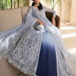 Ayesha’s Soft Steel Blue Wedding Dress