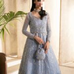Ayesha’s Soft Steel Blue Wedding Dress 3