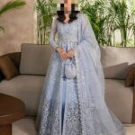 Ayesha’s Soft Steel Blue Wedding Dress 4