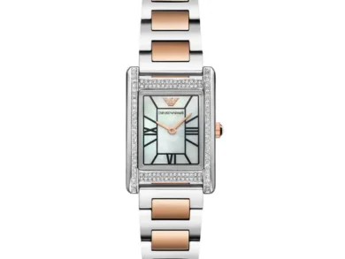 Graceful Emporio Armani Genni Two-Tone Watch — 046