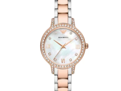 Radiant Emporio Armani Two-Tone Watch — 044