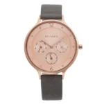 Skagen Anita Grey Leather Watch