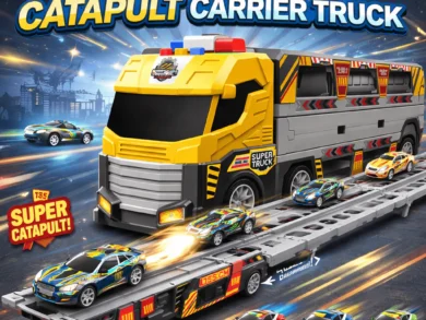 Catapult Construction Carrier Truck Set for Kids