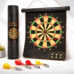 Roll-Up Dart Board Set with Soft Darts