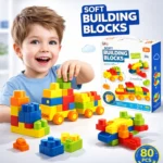 Soft Building Blocks Set for Toddlers – 80 Pieces 1