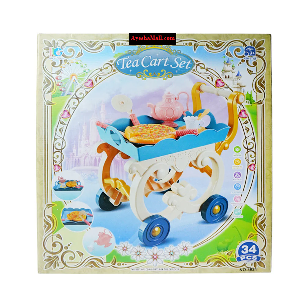 LittleSip Tea Cart Play Set – 3921 LittleSip Tea Cart Play Set – 3921