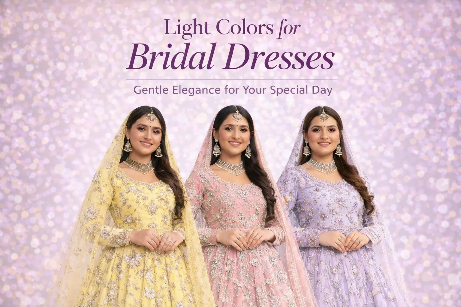 Light Colors for Bridal Dresses