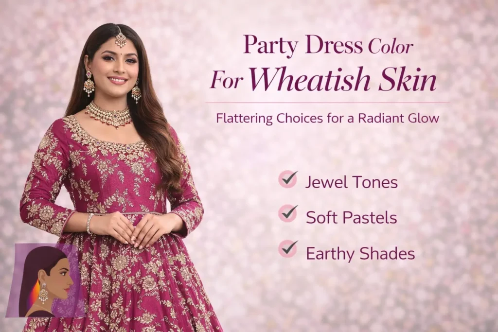 Party Dress Color For Wheatish Skin